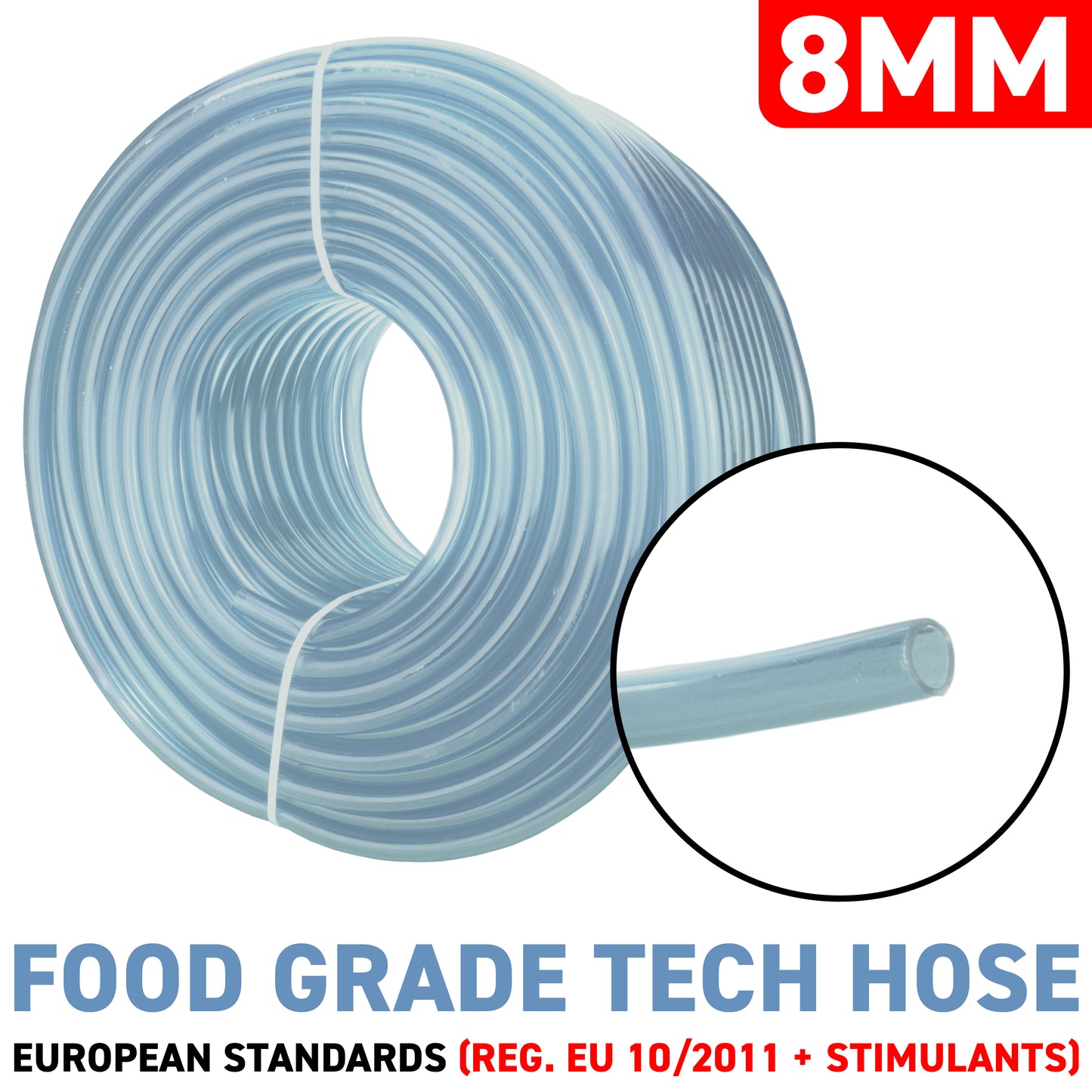 8mm Transparent PVC Technical Hose