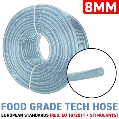 8mm Transparent PVC Technical Hose