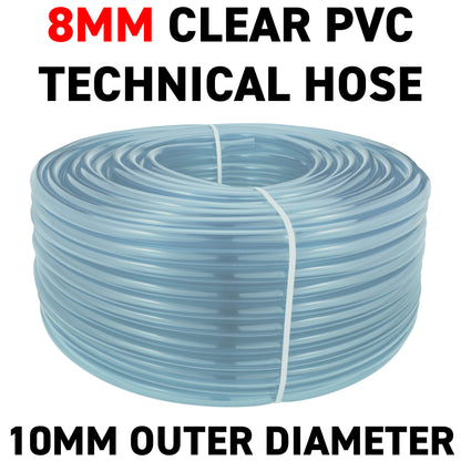 8mm Transparent PVC Technical Hose