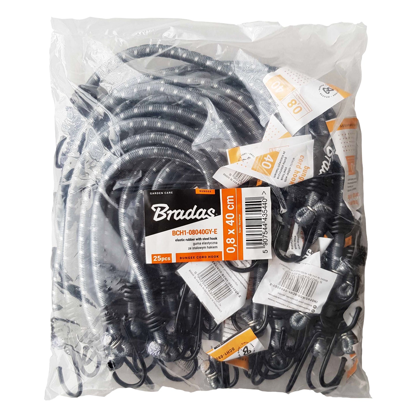 Bungee Loop with Metal Hooks, 40cm