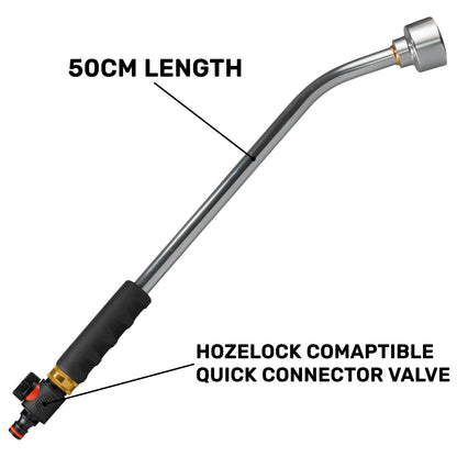 50cm Garden Watering Lance with Plastic Quick Connect Valve