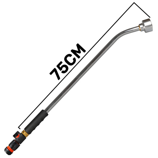 75cm Watering Lance with Rose, Plastic Valve & Hose Connector