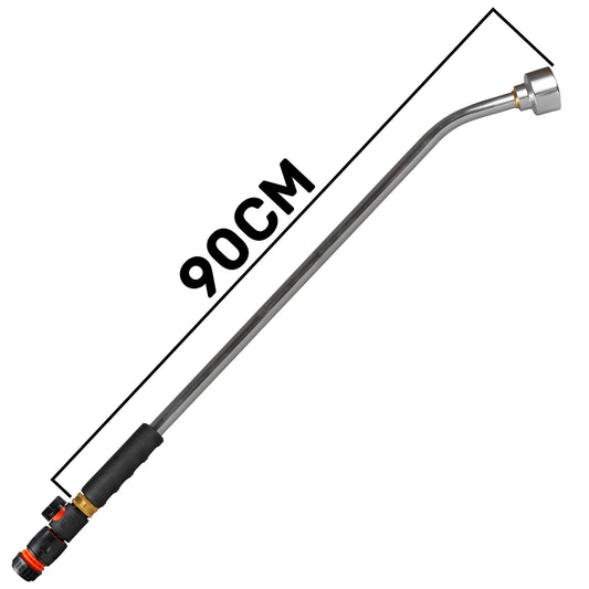 90cm Watering Lance with Rose, Plastic Valve & Hose Connector