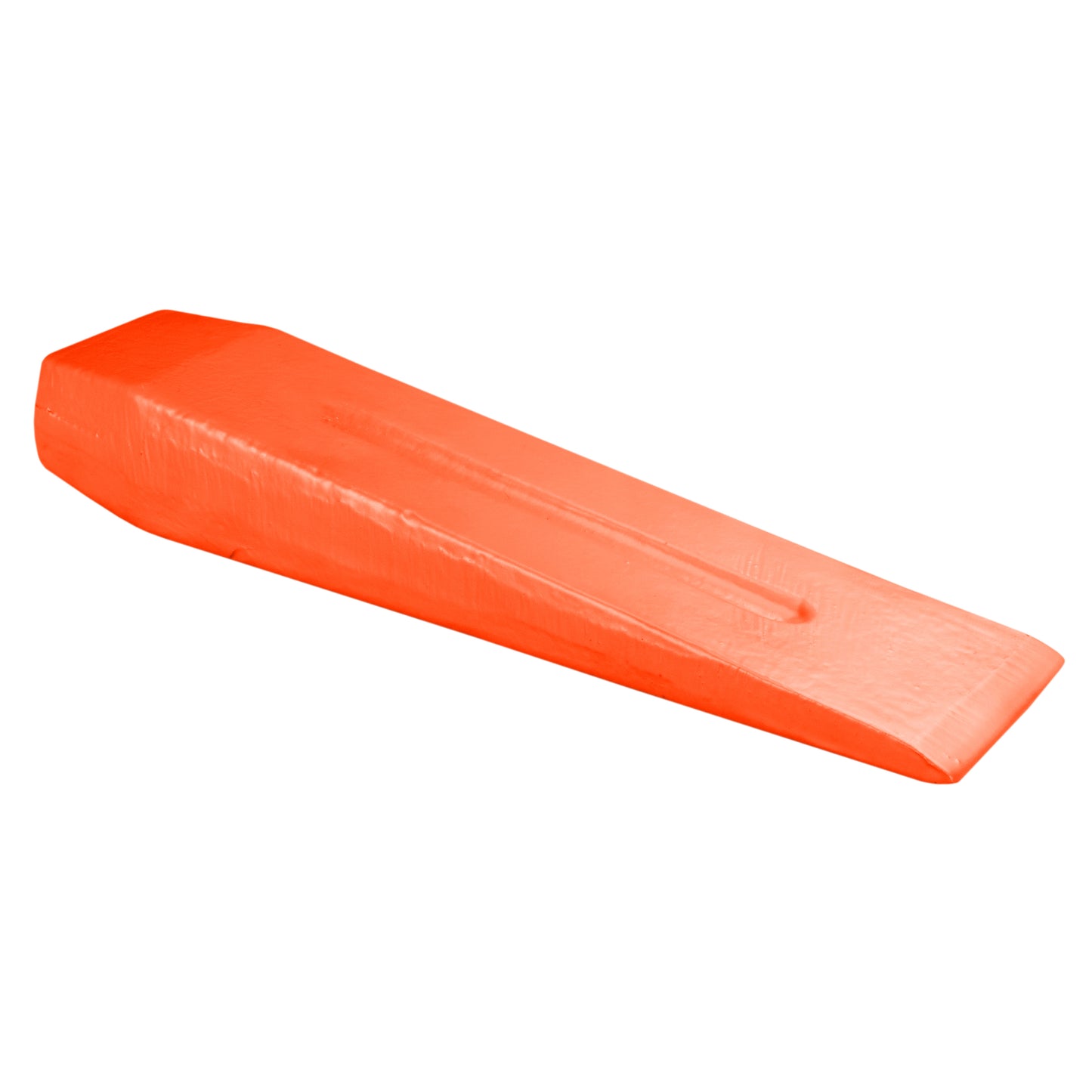 Red Hardened Steel Wood Log Splitting Wedge