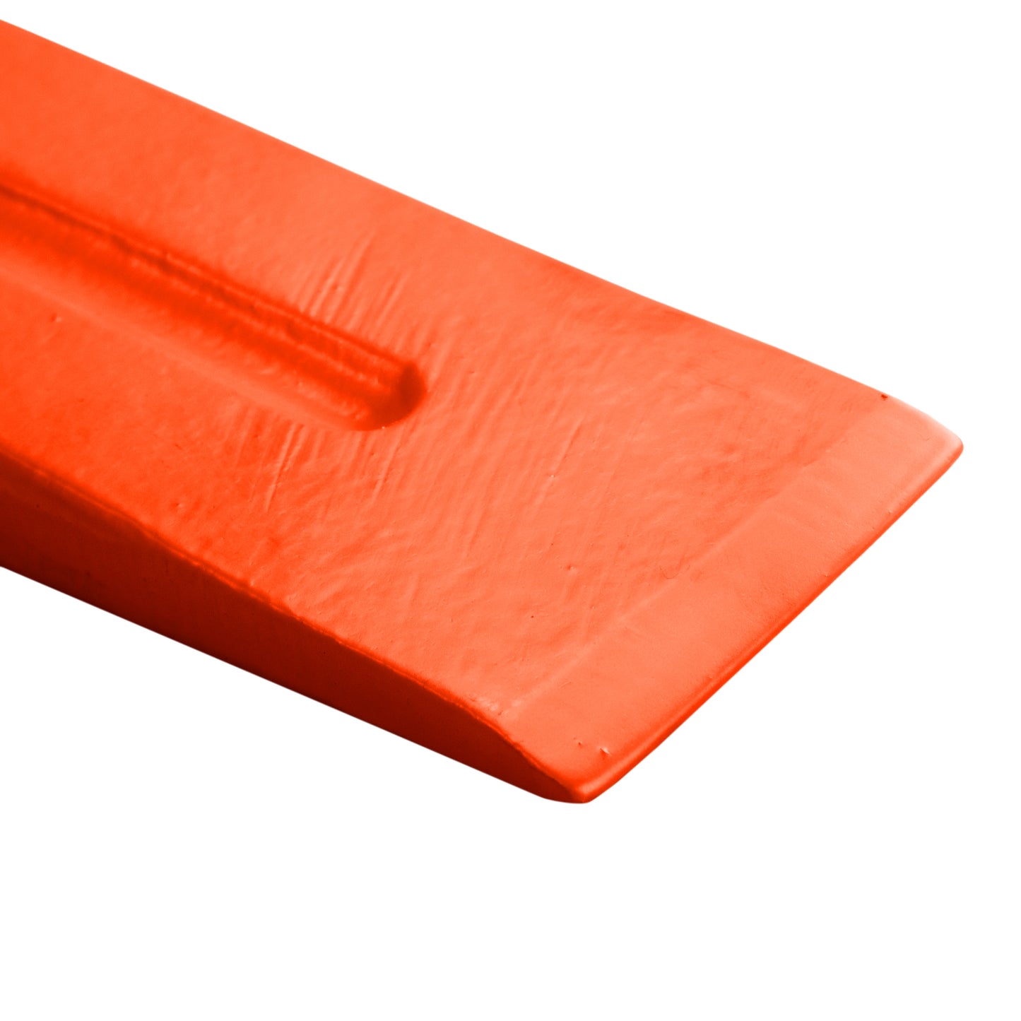 Red Hardened Steel Wood Log Splitting Wedge