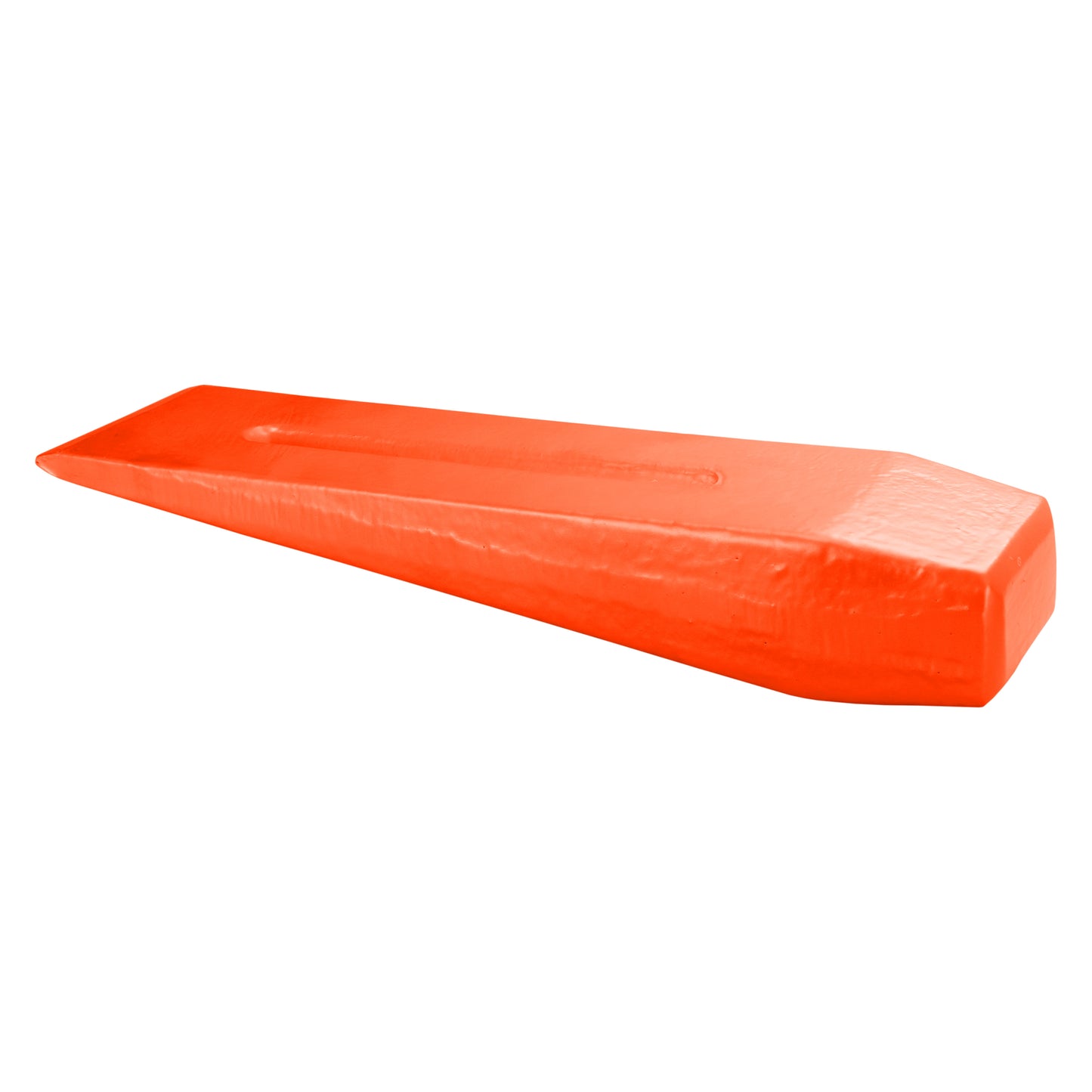 Red Hardened Steel Wood Log Splitting Wedge