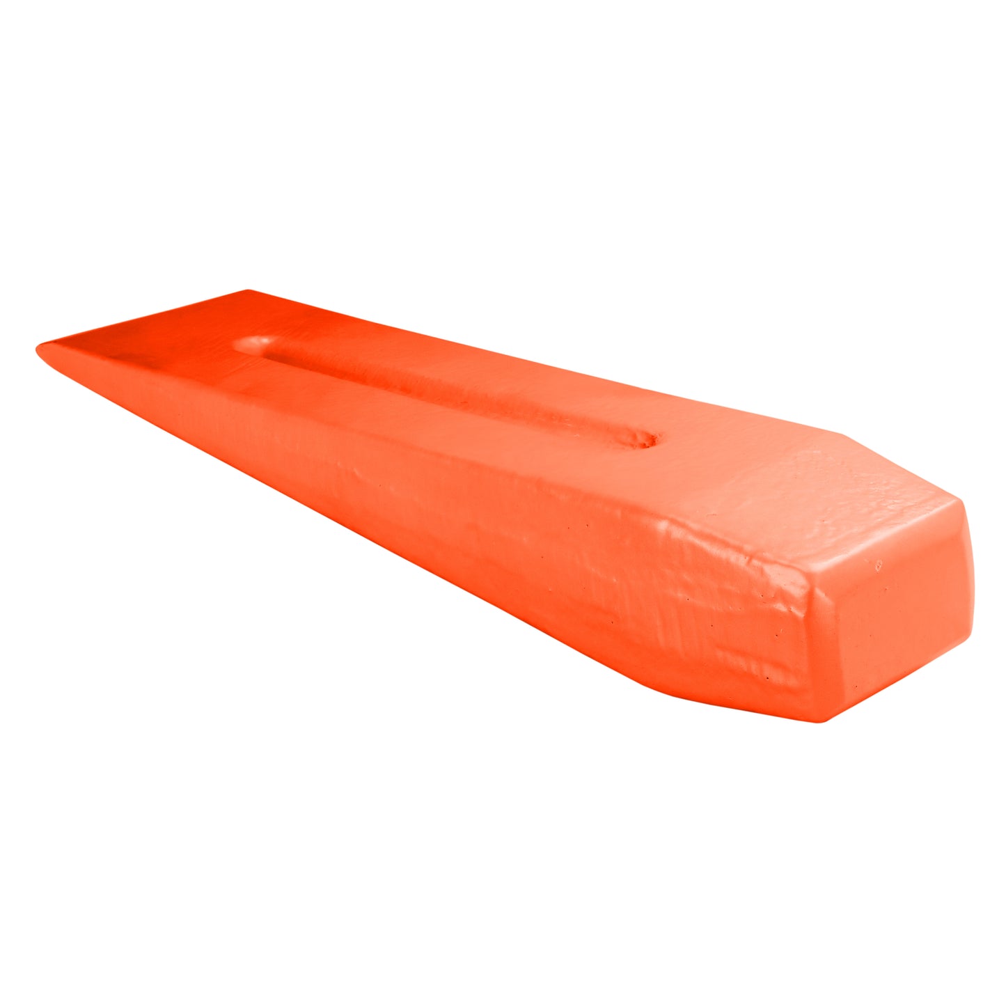 Red Hardened Steel Wood Log Splitting Wedge