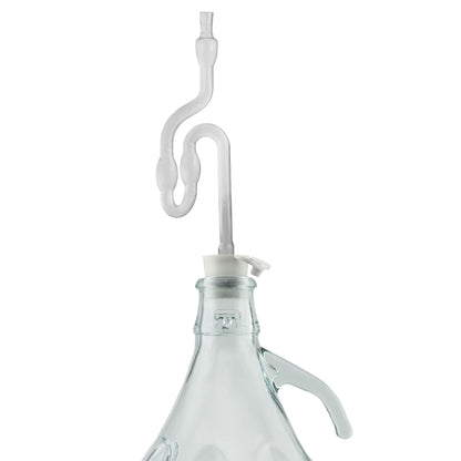 5L Clear Glass Demijohn Bottles with Airlocks & Bungs, Box of 2