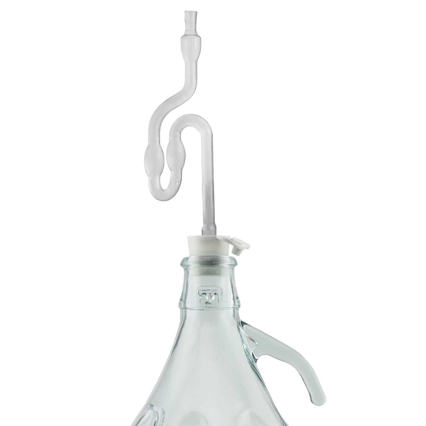 5L Clear Glass Demijohn Bottles with Airlocks & Bungs, Box of 4