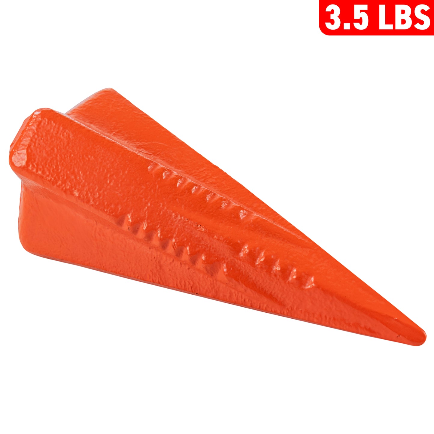 Red 3.5LBS Wood Log Splitting Diamond Stake Wedge