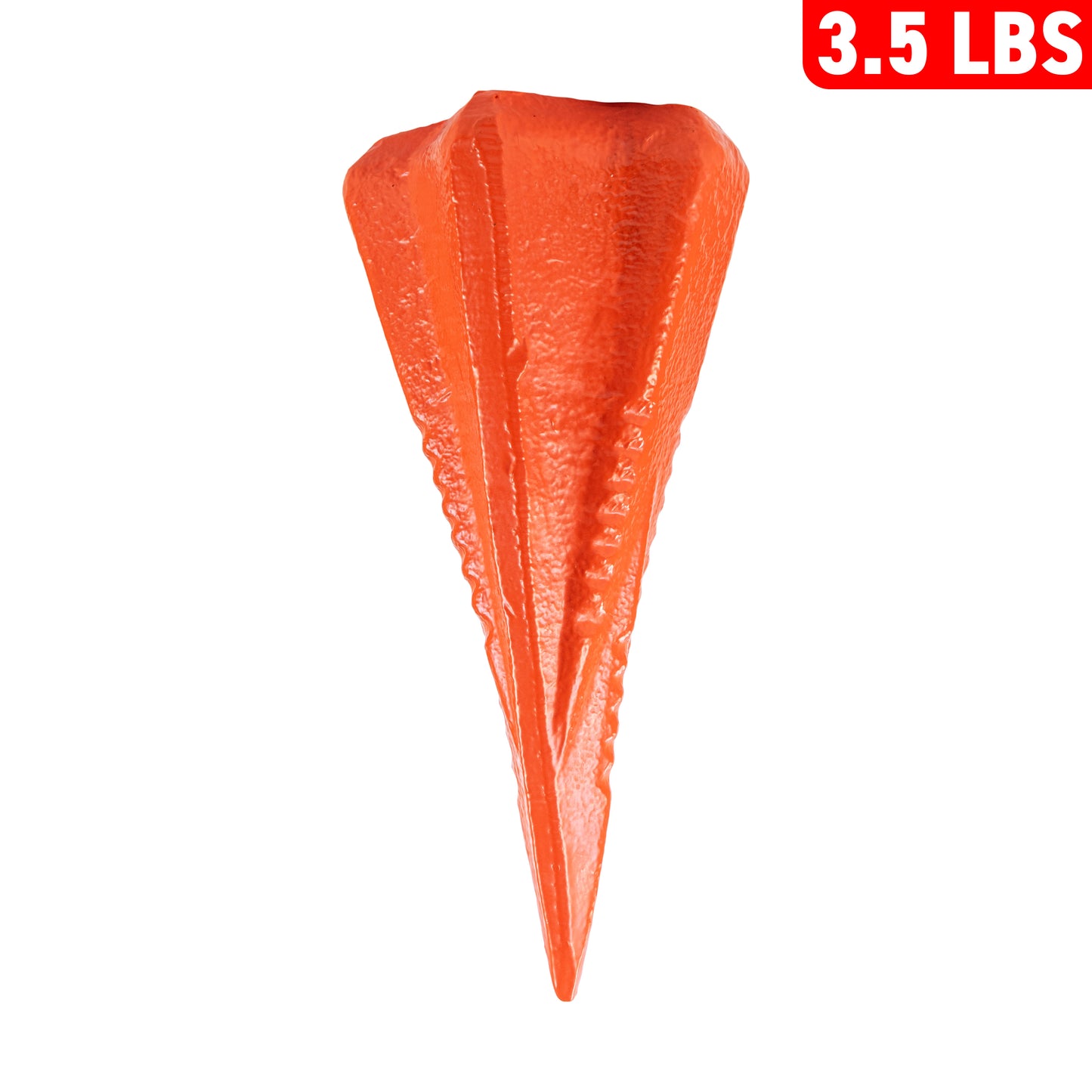 Red 3.5LBS Wood Log Splitting Diamond Stake Wedge