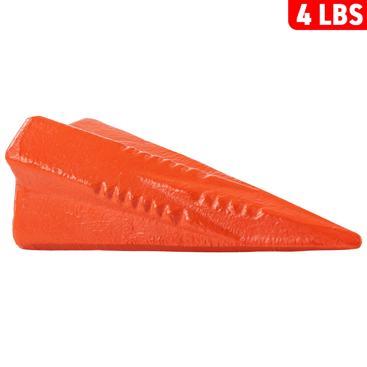 Red 4LBS Wood Log Splitting Diamond Stake Wedge