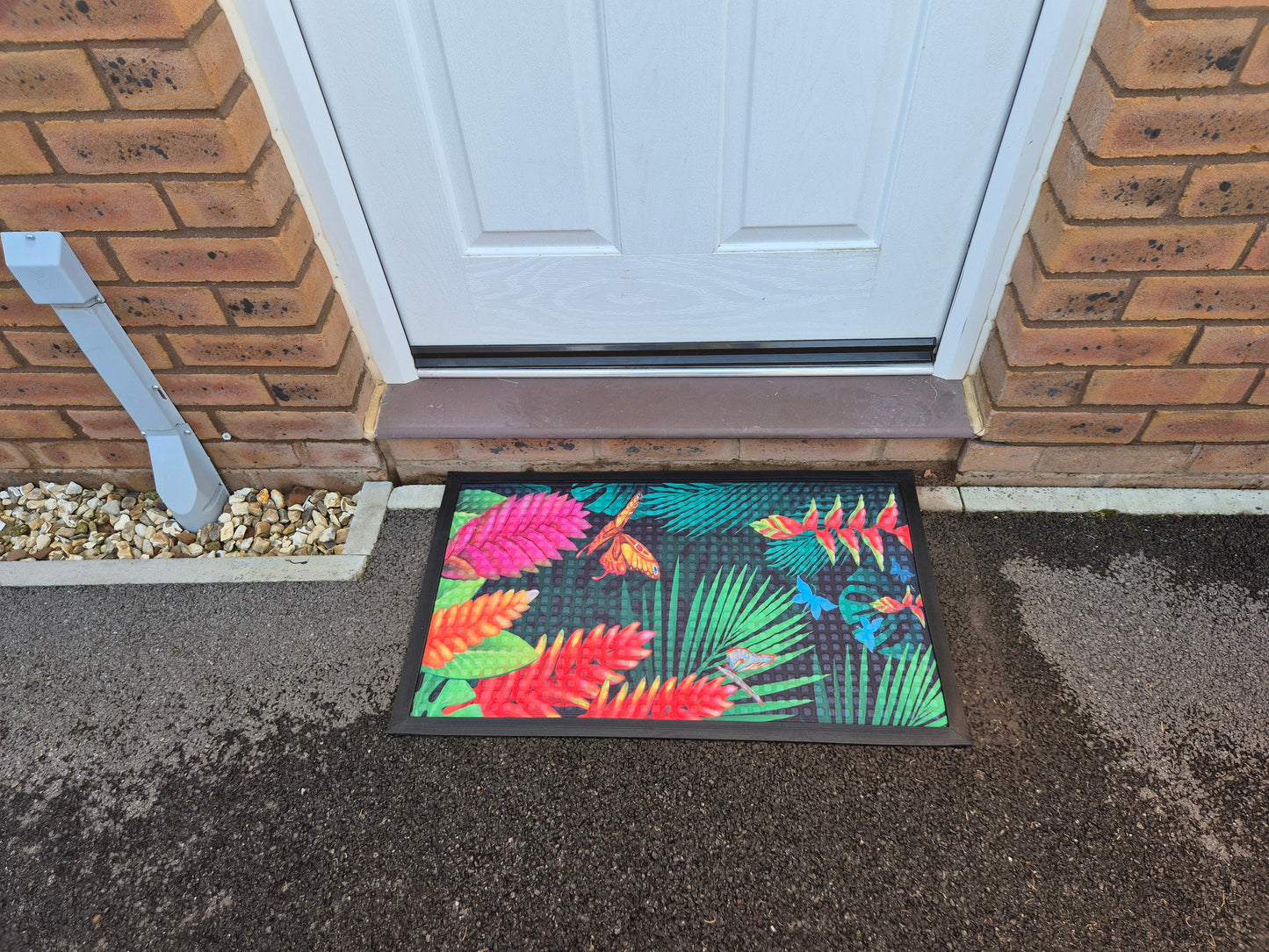 3D Embossed Doormat, 75cm x 45cm - Butterflys