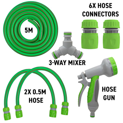 Hot & Cold Mixing Pet Bath Wash Kit with Sprayer - Green