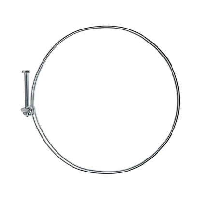 Galvanised Steel Double Wire Hose Clamps, 153mm-160mm
