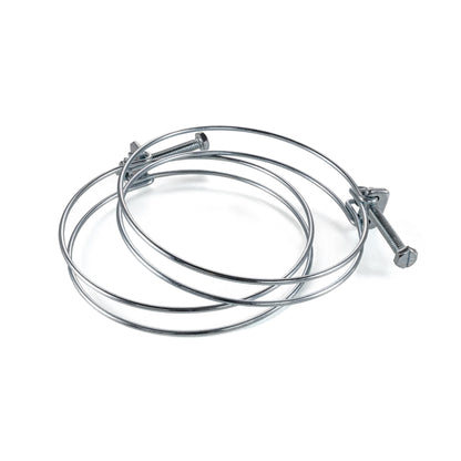 Galvanised Steel Double Wire Hose Clamps, 60mm-65mm