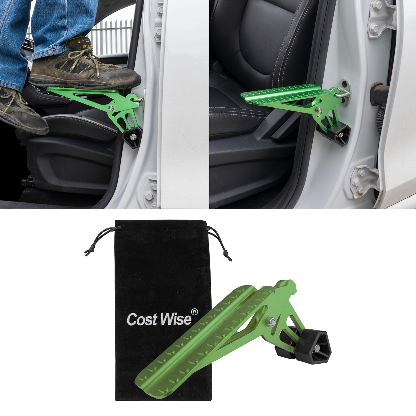 Car Door Step, Foot Pedal, Latch Hook, Easily Access Roof, SUV Van Truck