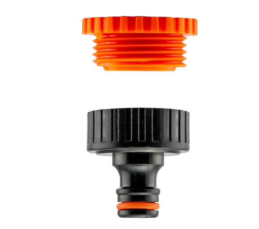 Female Tap Connector – 1” & 3/4” BSPF, Black