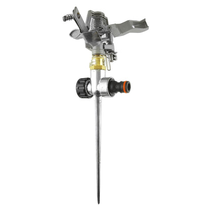 Metal Pulsating Lawn Sprinkler with Metal Spike