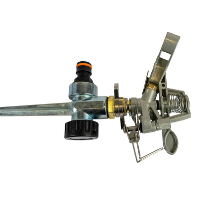 Metal Pulsating Lawn Sprinkler with Metal Spike