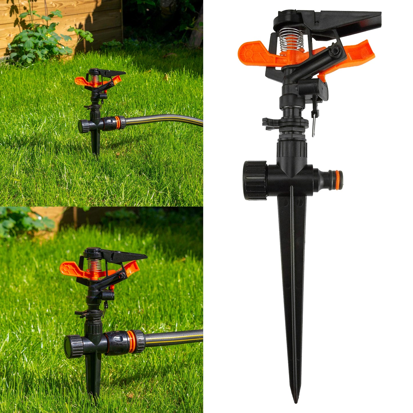 Adjustable Pulsating Sprinkler on Spike, Eco line