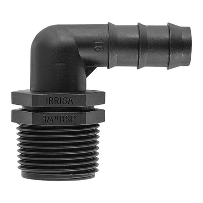 1/2" Irrigation Pipe Elbow with 3/4" BSPM Thread