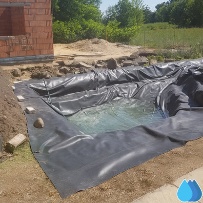 10m x 10m EPDM Rubber Pond Liner, 900 GSM