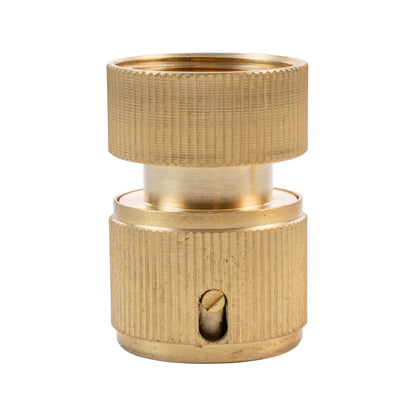 Female Hose Connector with 3/4" BSPF Thread, Brass