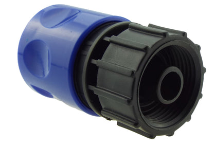 Female Hose Connector with 3/4" BSPF Thread, Blue