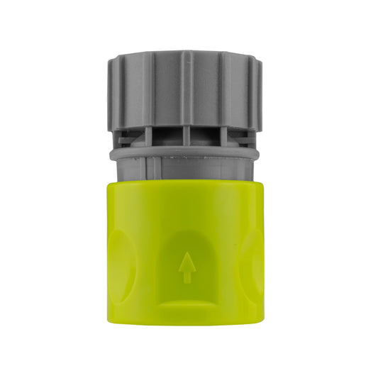Female Hose Connector with 3/4" BSPF Thread, Lime