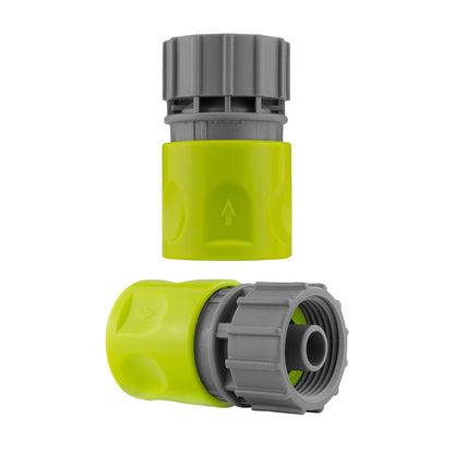 Female Hose Connector with 3/4" BSPF Thread, Lime