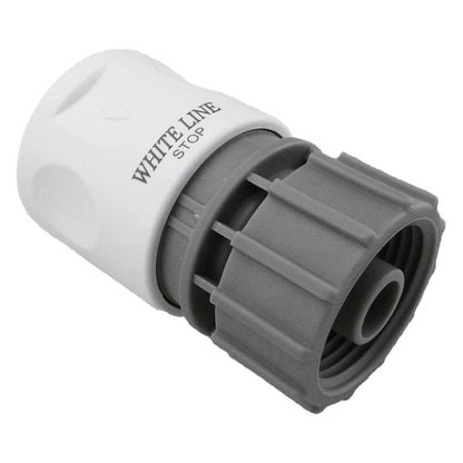 Female Hose Connector with 3/4" BSPF Thread, Grey