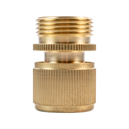 Female Hose Connector with 3/4" BSPM Thread, Brass