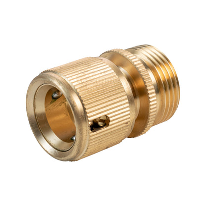 Female Hose Connector with 3/4" BSPM Thread, Brass