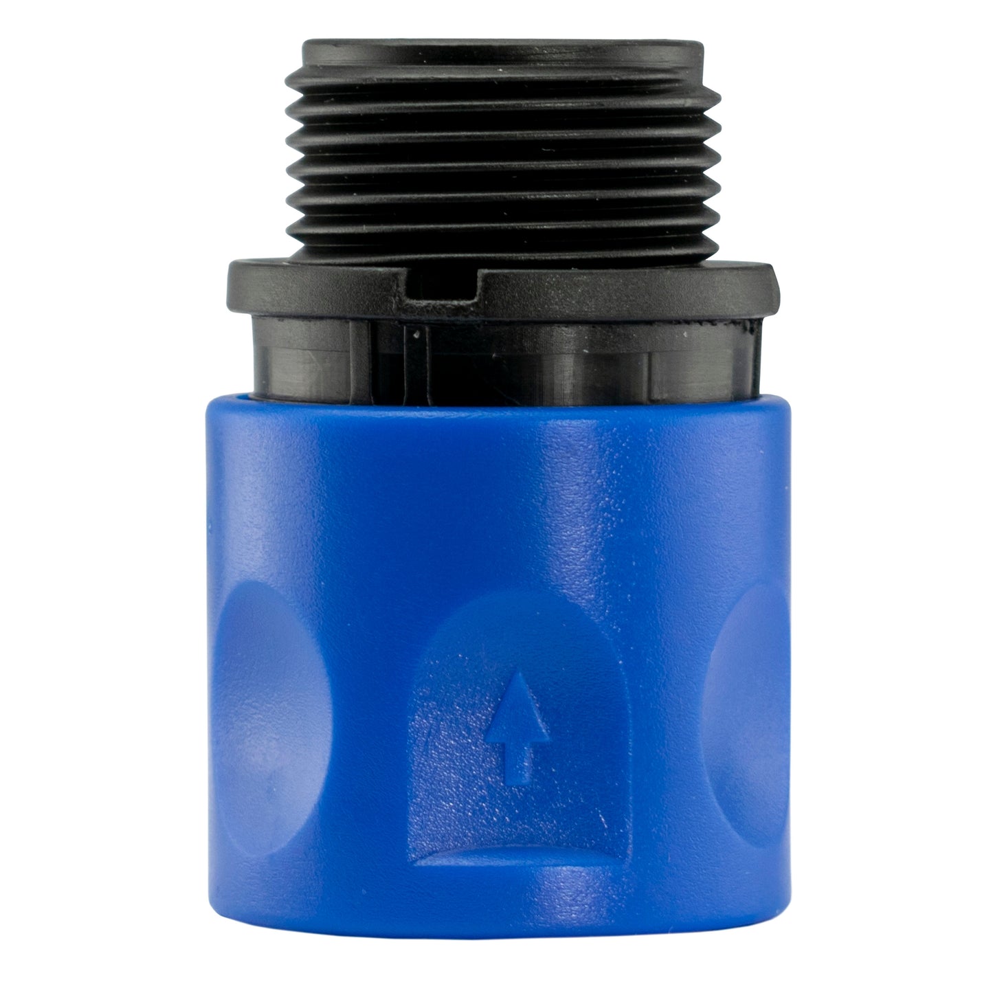 Female Hose Connector with 3/4" BSPM Thread, Blue