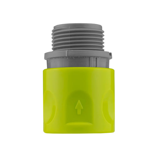 Female Hose Connector with 3/4" BSPM Thread, Lime