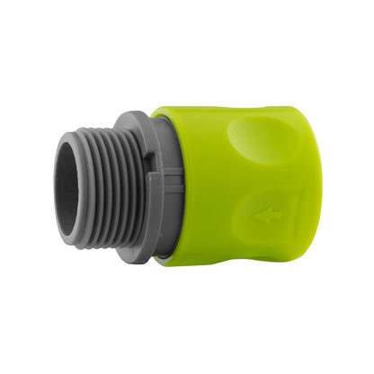 Female Hose Connector with 3/4" BSPM Thread, Lime