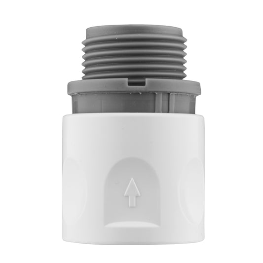 Female Hose Connector with 3/4" BSPM Thread, Grey