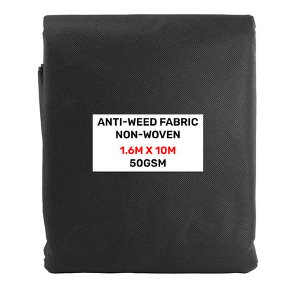 Garden Professional ANTI-WEED FABRIC MEMBRANE Cover Sheet Protection, 1.6m x 10m