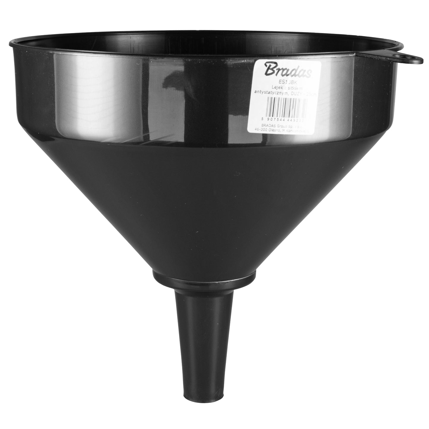 25cm (10") Wide Mouthed Fuel Funnel, Black