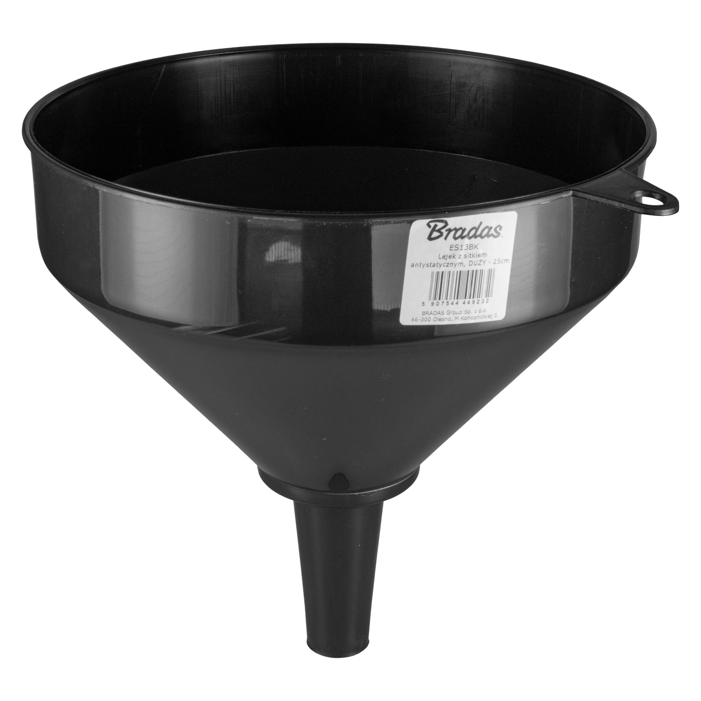 25cm (10") Wide Mouthed Fuel Funnel, Black