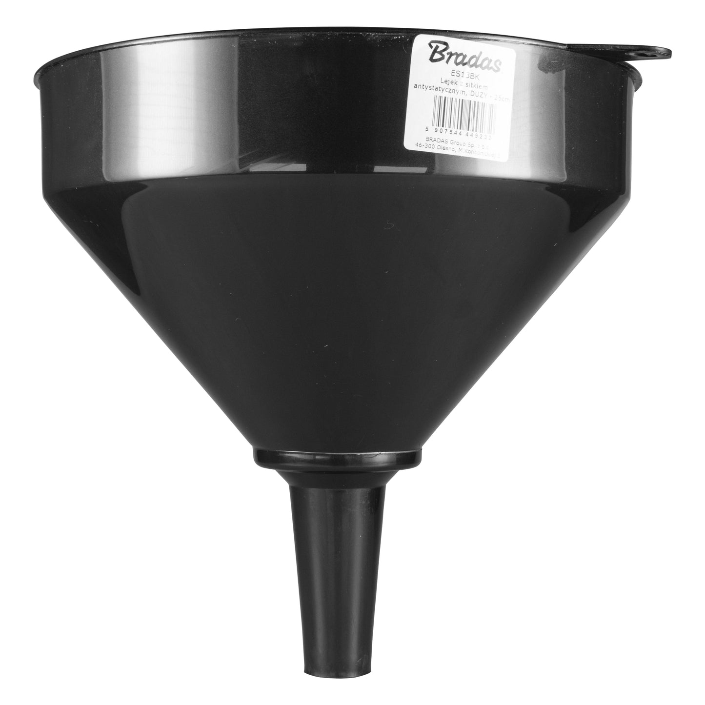 25cm (10") Wide Mouthed Fuel Funnel, Black