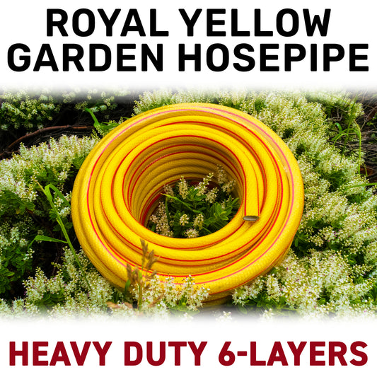 Royal Gold 6 Layer Heavy Duty 1/2" Hose Pipe (1m - 100m)