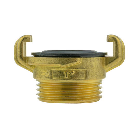 Brass GEKA Style Claw Hose Connector, 1" BSPM