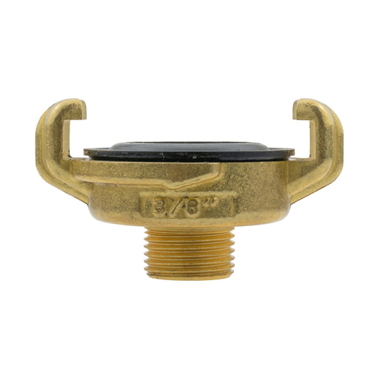 Brass GEKA Style Claw Hose Connector, 3/8" BSPF