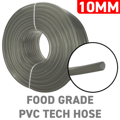 10mm Grey Tinted PVC Technical Hose