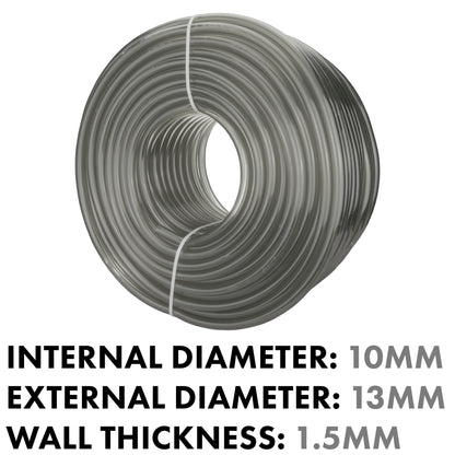 10mm Grey Tinted PVC Technical Hose