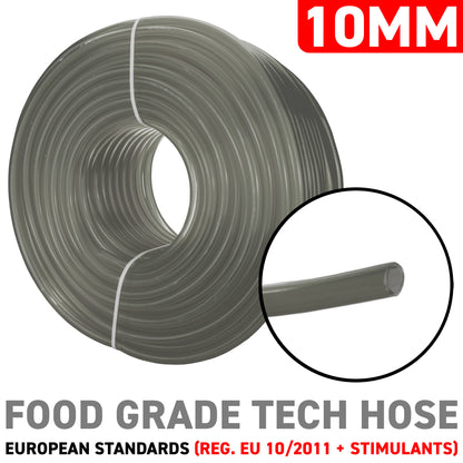 10mm Grey Tinted PVC Technical Hose