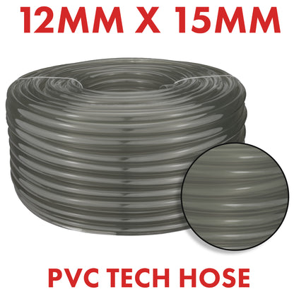 12mm Grey Tinted PVC Technical Hose