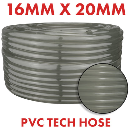 16mm Grey Tinted PVC Technical Hose